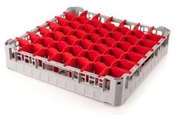 Gläserkorb - 500x500mm - 49 Fächer