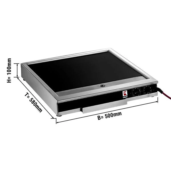 UBERT | Mobiler CERAN®-Glaskeramik Grill - 5,8 KW - Mit Fettablauf 3 UBERT | Mobiler CERAN®-Glaskeramik Grill - 5,8 KW - Mit Fettablauf