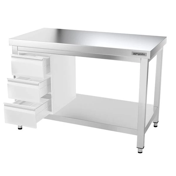 Edelstahl Arbeitstisch PREMIUM - 1200x700mm - Mit Grundboden Ohne Aufkantung 10 Edelstahl Arbeitstisch PREMIUM - 1200x700mm - Mit Grundboden Ohne Aufkantung – Bild 8