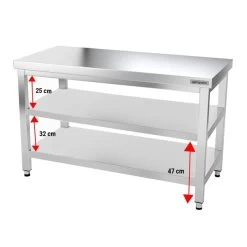 Edelstahl Arbeitstisch PREMIUM - 1400x800mm - Mit Grundboden Ohne Aufkantung 17 Edelstahl Arbeitstisch PREMIUM - 1400x800mm - Mit Grundboden Ohne Aufkantung -Küche Zu Hause ATK148 005 b2a4