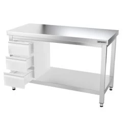 Edelstahl Arbeitstisch PREMIUM - 1400x800mm - Mit Grundboden Ohne Aufkantung 21 Edelstahl Arbeitstisch PREMIUM - 1400x800mm - Mit Grundboden Ohne Aufkantung -Küche Zu Hause ATK148 009 6f2f