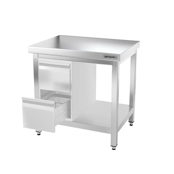 Edelstahl Arbeitstisch PREMIUM - 700x700mm - Mit Grundboden Ohne Aufkantung 8 Edelstahl Arbeitstisch PREMIUM - 700x700mm - Mit Grundboden Ohne Aufkantung – Bild 6
