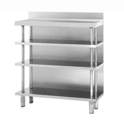 Edelstahl Bar-Arbeitstisch Mit 4 Ablagen 1000x300