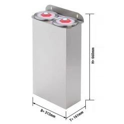 Set Doppelt Becherspender - Kunststoff - Anbauversion