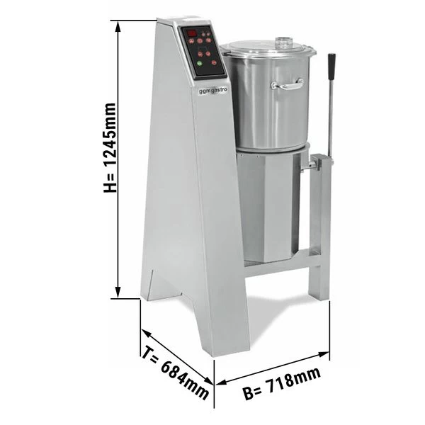 Vegetarischer/ Hummus Cutter - 50 Liter - 3 KW - 400 Volt 3 Vegetarischer/ Hummus Cutter - 50 Liter - 3 KW - 400 Volt