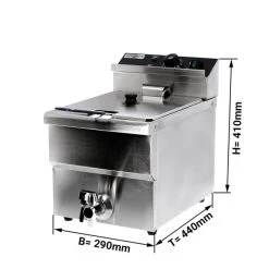 Titelseite 9 Elektro Fritteuse - 8 Liter - 3,25 KW - Mit Ablasshahn