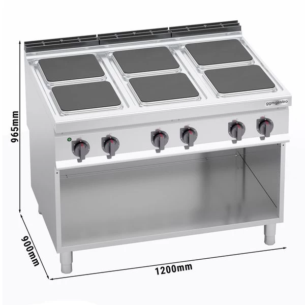 Elektroherd - 21 KW - 6 Platten Eckig 3 Elektroherd - 21 KW - 6 Platten Eckig