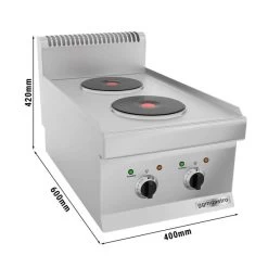 Elektroherd - 4 KW - 2 Platten Rund