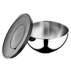 9-teiliges Edelstahlschüssel Set - Ø 160, 200, 240mm - Inkl. Reibe Und Aufbewahrungsdeckel -Küche Zu Hause ESDOM9 2 e938