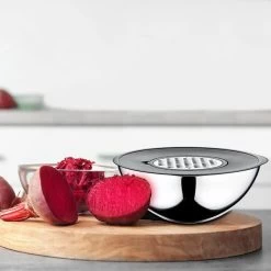 9-teiliges Edelstahlschüssel Set - Ø 160, 200, 240mm - Inkl. Reibe Und Aufbewahrungsdeckel -Küche Zu Hause ESDOM9 room 1 2600