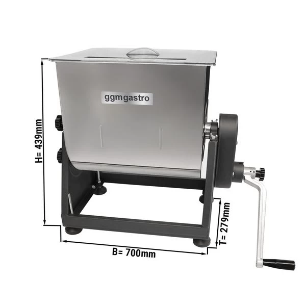 Fleischmischer - 28 Liter - 25 Kg - Manuell 2 Fleischmischer - 28 Liter - 25 Kg - Manuell