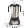 HAMILTON BEACH | Foodmixer EXPEDITOR - 4 Liter - 1,5 KW - Edelstahlbehälter -Küche Zu Hause FMHBC11S masse 87de