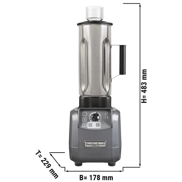 HAMILTON BEACH | Foodmixer EXPEDITOR - 1,8 Liter - 750 Watt - Edelstahlbehälter 3 HAMILTON BEACH | Foodmixer EXPEDITOR - 1,8 Liter - 750 Watt - Edelstahlbehälter