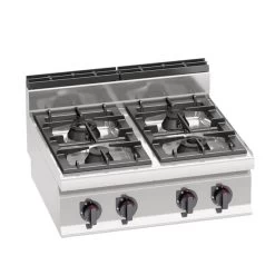 Gasherd - 28 KW - 4 Brenner -Küche Zu Hause GHB874P 001 40c0