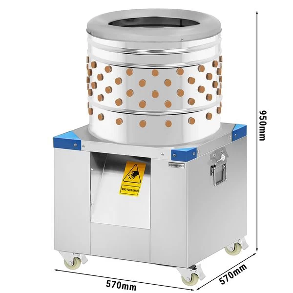 Geflügelrupfmaschine Mit 142 Rupffingern - TrommelØ 50 Cm 3 Geflügelrupfmaschine Mit 142 Rupffingern - TrommelØ 50 Cm