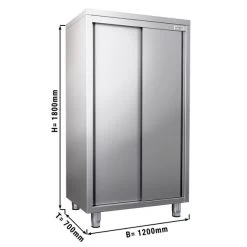 Geschirrschrank PREMIUM - 1200x700mm - Mit 2 Schiebetüren - Höhe: 1800mm