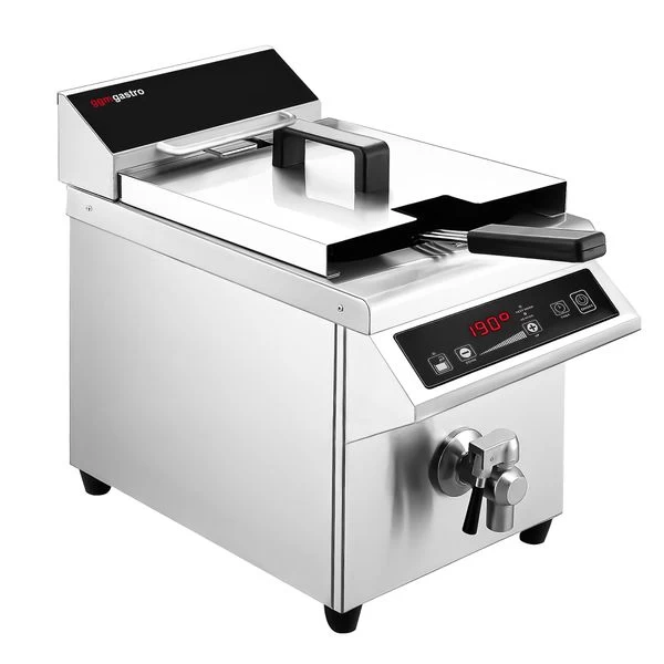 Induktions-Fritteuse - 8 Liter - 3,5 KW - Ablasshahn 13 Induktions-Fritteuse - 8 Liter - 3,5 KW - Ablasshahn – Bild 11