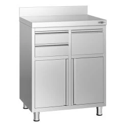 Kaffeebar-Arbeitsschrank - 800x600mm - 2 Schubladen, Ausklopfer & Aufkantung 12 Kaffeebar-Arbeitsschrank - 800x600mm - 2 Schubladen, Ausklopfer & Aufkantung -Küche Zu Hause KASSEES CB001 1 6061