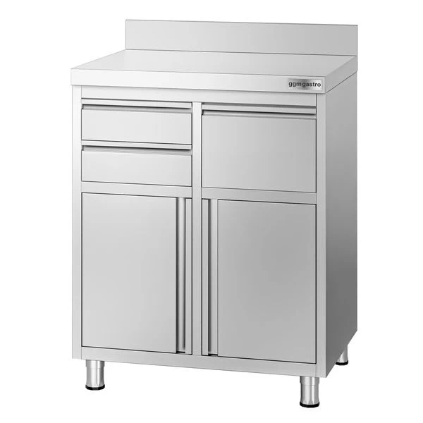 Kaffeebar-Arbeitsschrank - 800x600mm - 2 Schubladen, Ausklopfer & Aufkantung 7 Kaffeebar-Arbeitsschrank - 800x600mm - 2 Schubladen, Ausklopfer & Aufkantung – Bild 5