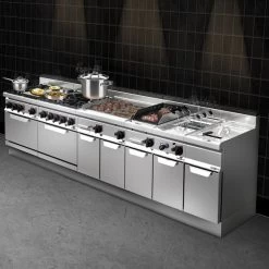 Induktionsherd - 8 KW - 2 Kochfelder -Küche Zu Hause Lorrenzo 900 seitlich 4cbe 7