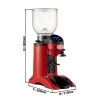 Kaffeemühle - Rot - 2kg - 356 Watt - 77dB -Küche Zu Hause MC5T RED masse 003f