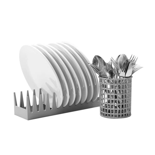 (12 Stück) Gestell Für 12 Teller - Grau 6 (12 Stück) Gestell Für 12 Teller - Grau – Bild 4