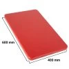 Schneidebrett - 40 X 60 Cm - Dicke 2 Cm -Rot