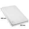 Schneidebrett Mit Saftrille - 25 X 40 Cm - Weiß -Küche Zu Hause SBSP25W Masse 8802