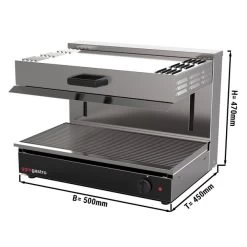 Elektro Pita Ofen/ Salamander SPEZIAL - 1,7 KW - 230 Volt - Höhenverstellbare Heizkörper