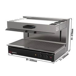 Pita Ofen/ Salamander SPEZIAL - Mit Höhenverstellbarem Heizkörper - 0,65 M - Überbackgerät - Toaster