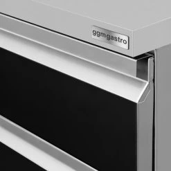 Schubladenschrank - Schwarz-Titan - 400x560mm - 2 Schubladen -Küche Zu Hause SS2K466 detail 1 458d 1