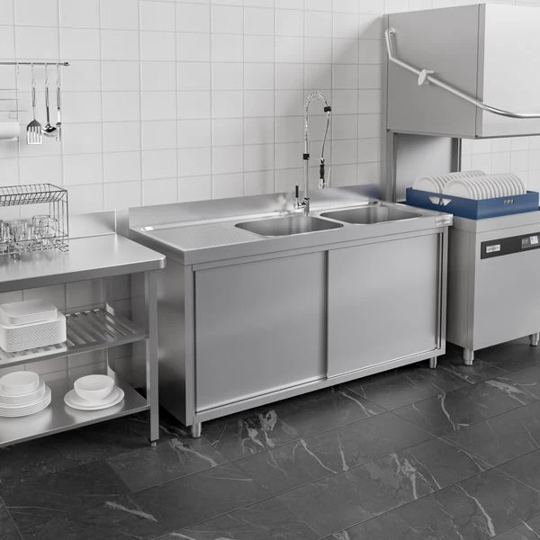 Spülschrank PREMIUM - 1400x600mm - Mit 2 Becken Rechts 7 Spülschrank PREMIUM - 1400x600mm - Mit 2 Becken Rechts – Bild 5