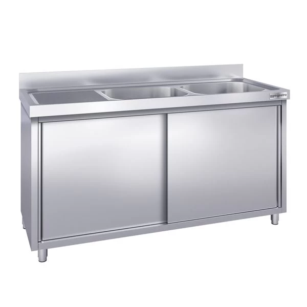 Spülschrank PREMIUM - 1400x600mm - Mit 2 Becken Rechts 4 Spülschrank PREMIUM - 1400x600mm - Mit 2 Becken Rechts – Bild 2