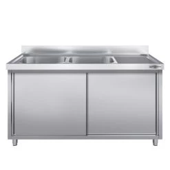 Spülschrank PREMIUM - 1600x600mm - Mit 2 Becken Links 10 Spülschrank PREMIUM - 1600x600mm - Mit 2 Becken Links -Küche Zu Hause SSK166BL2 2 783f