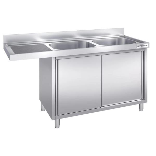 Spülmaschinen Spülschrank - 1800x700mm - Mit 2 Becken Rechts 4 Spülmaschinen Spülschrank - 1800x700mm - Mit 2 Becken Rechts – Bild 2