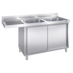 Spülmaschinen Spülschrank - 2000x600mm - Mit 2 Becken Rechts -Küche Zu Hause SSK206SBR12 1 8078