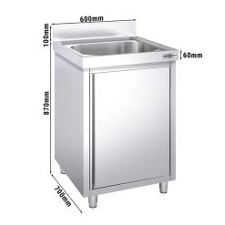 Spülschrank PREMIUM - 600x700mm - Mit 1 Becken