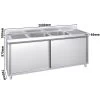 Spülschrank PREMIUM - 2000x700mm - Mit 2 Becken Mittig 2 Spülschrank PREMIUM - 2000x700mm - Mit 2 Becken Mittig -Küche Zu Hause SSR207BM2 0 2b77