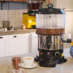 Schokoladenspender / Salep - 9 Liter - Schwarz Silber 21 Schokoladenspender / Salep - 9 Liter - Schwarz Silber -Küche Zu Hause SSRM9S Stock 1140