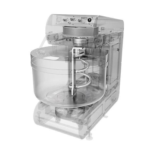 Bäckerei-Spiralteigknetmaschine - 368 Liter / 250 Kg - 2 Geschwindigkeiten - Mit Festem Kessel - 2 Motoren 8 Bäckerei-Spiralteigknetmaschine - 368 Liter / 250 Kg - 2 Geschwindigkeiten - Mit Festem Kessel - 2 Motoren – Bild 6
