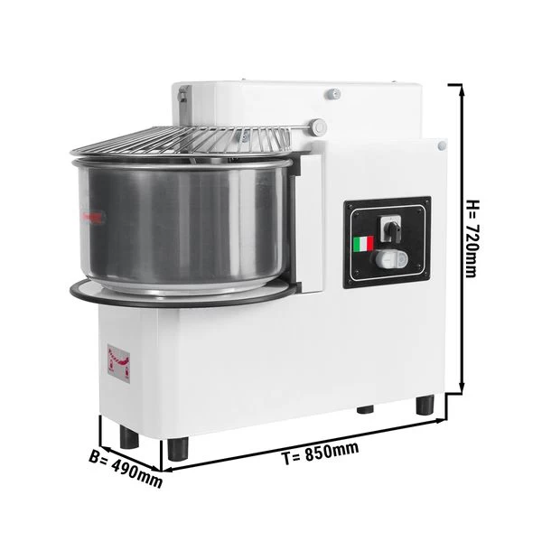 Teigknetmaschine - 42 Liter / 38 Kg - 2 Geschwindigkeiten - Kessel Abnehmbar Und Rührwerk Aufklappbar 4 Teigknetmaschine - 42 Liter / 38 Kg - 2 Geschwindigkeiten - Kessel Abnehmbar Und Rührwerk Aufklappbar – Bild 2