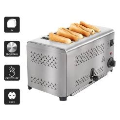 Toaster - Für 6 Scheiben -Küche Zu Hause TOET4 Icons 5293