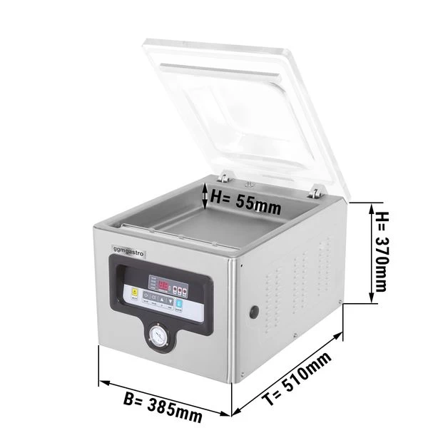 Kammer-Vakuumiergerät - 14,4m³/h - 370 Watt 3 Kammer-Vakuumiergerät - 14,4m³/h - 370 Watt