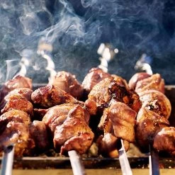 Elektro Bratplatte - 5,7 KW - Gerillt -Küche Zu Hause detail meat kebabs 1 09bd 3