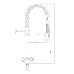 Einloch Geschirrbrause Mit Mischbatterie 7000 -Küche Zu Hause gy7 abmessungen 3296