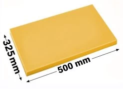 Schneidebrett - 32,5 X 50 Cm - Dicke 2 Cm -Gelb