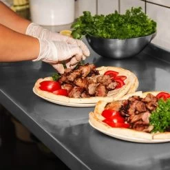 Edelstahl Arbeitstisch PREMIUM - 1,8 M - Mit Grundboden Und Aufkantung -Küche Zu Hause stainless steel worktable inuse 1 4265 8