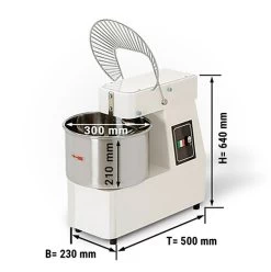 Teigknetmaschine - 15 Liter / 10 Kg - Mit Festem Kessel